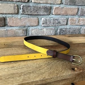 Genuine Leather Mustard colored belt GAP
